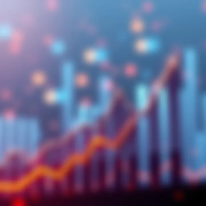 A graph showing upward trends representing the growth potential of 401jK in the market