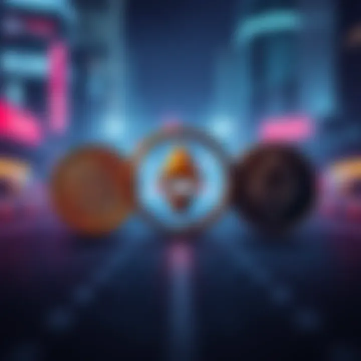 A visual representation showing digital currency symbols, Solana and Monero, highlighting the hacker's decision between them.