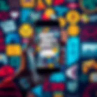 A person holding a smartphone displaying a memecoin transaction, with a background of gaming icons related to GTA 6.