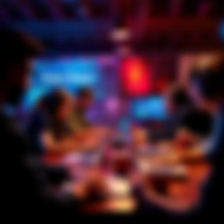 A group of developers working together at a hackathon, focused on coding and brainstorming ideas, surrounded by laptops and coffee cups.