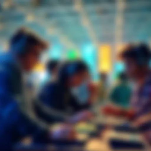 Participants engaging in the Build What Moves India hackathon, working together on innovative projects with technology and ideas.