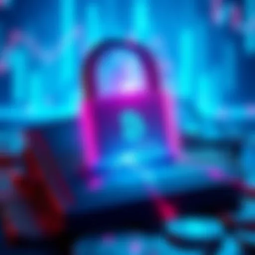 A graphic showing a broken lock symbol over a cryptocurrency wallet, representing stolen funds due to a hack.