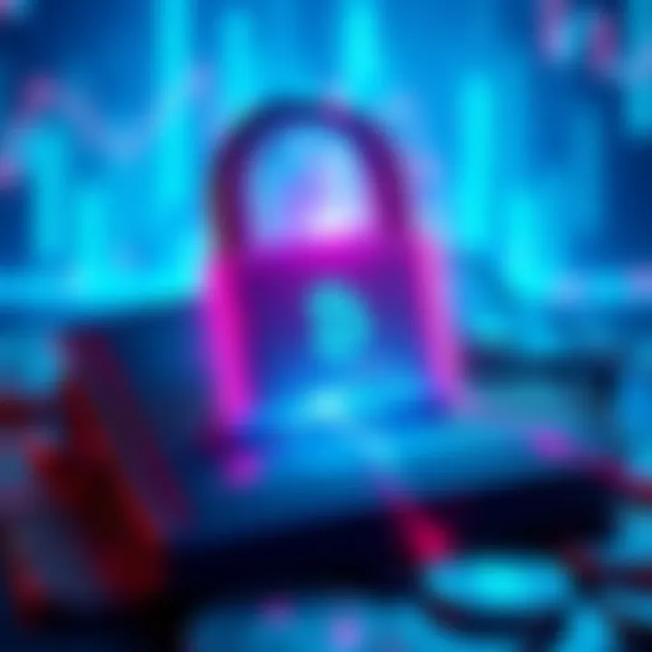 A graphic showing a broken lock symbol over a cryptocurrency wallet, representing stolen funds due to a hack.