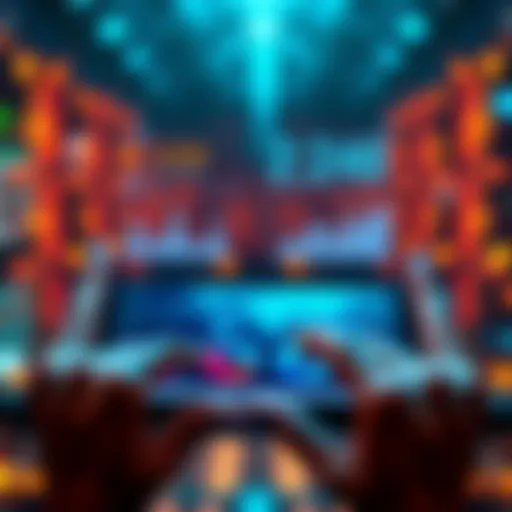 A person interacting with a digital tablet showing blockchain graphs and data, symbolizing the connection between human actions and technology.