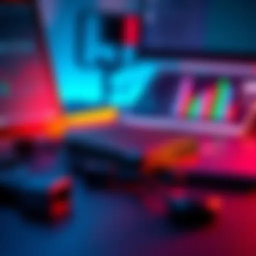 A hardware wallet resting on a desk next to a laptop, symbolizing secure cryptocurrency storage.