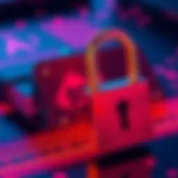 A hardware wallet secured with a padlock, symbolizing data protection amid security concerns