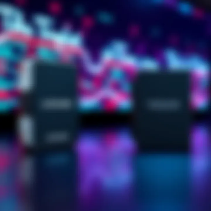 A side-by-side view of Ledger and Trezor hardware wallets with a digital background, showcasing their sleek designs.