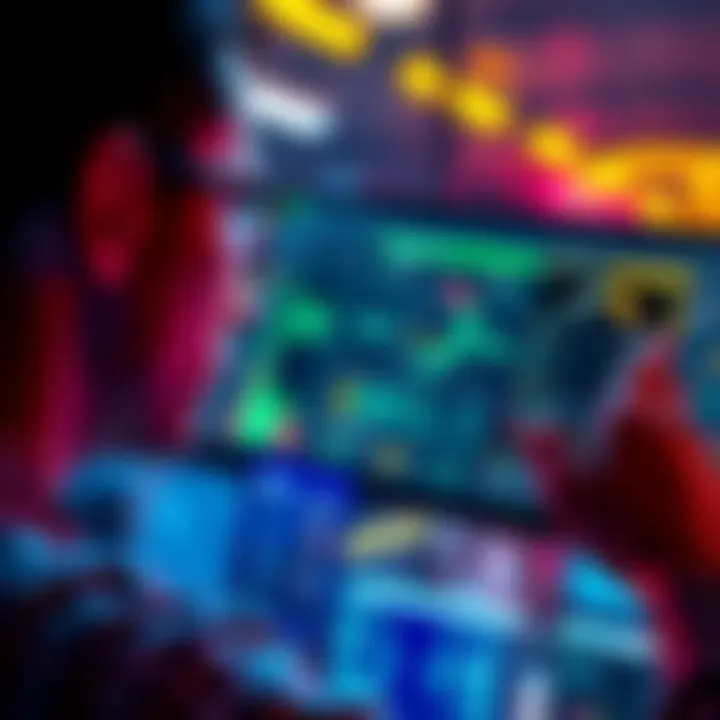 Hardware Wallets for DeFi Security A person analyzing a hardware wallet with a DeFi interface on a screen, looking concerned about transaction approvals and security.