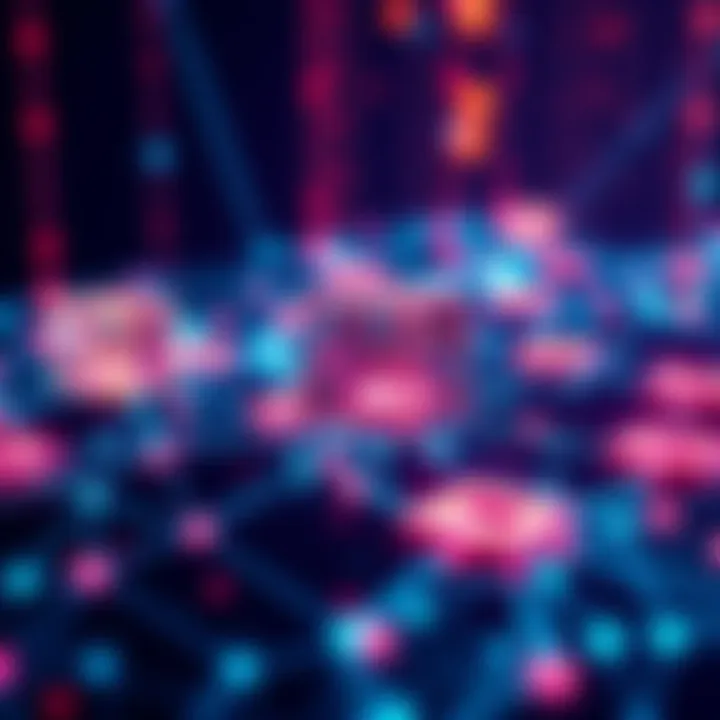 Visual representation of Hashgraph and Halborn working together to enhance security in the Hedera ecosystem, showing a secure digital network with linked blocks.