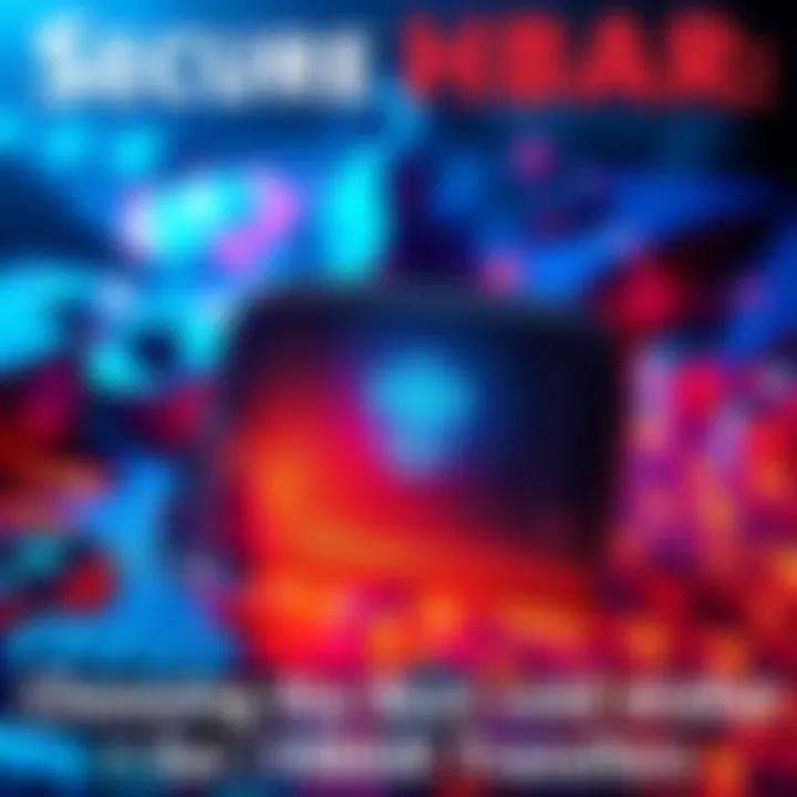 A modern cold wallet showcasing enhanced security features for HBAR transfers