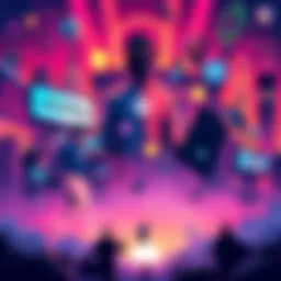 Illustration showcasing key players in the HBAR ecosystem including Accenture, Bitwave, and Valour, along with community initiatives like Dead Pixels.