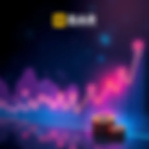 Illustration of a financial graph showing investment trends with game-related icons representing Liithos and Ashfall.