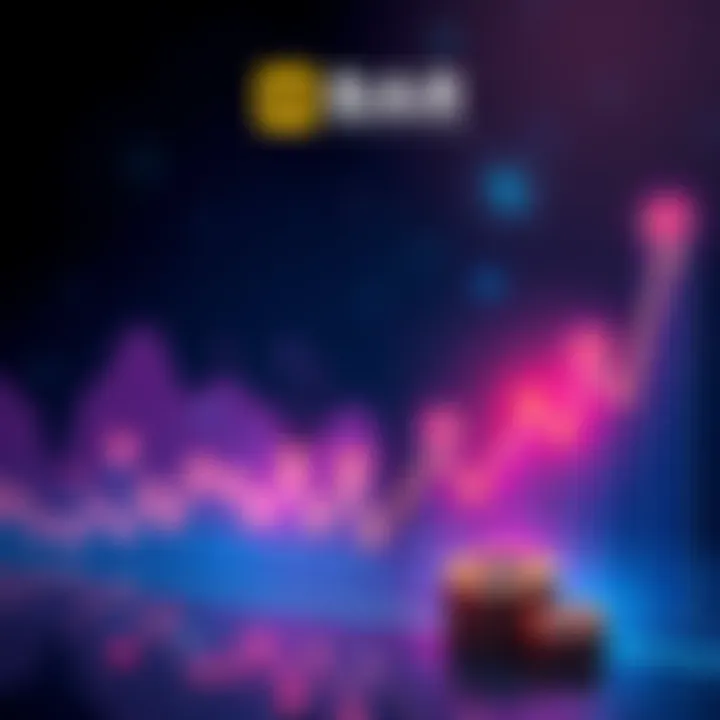 Illustration of a financial graph showing investment trends with game-related icons representing Liithos and Ashfall.