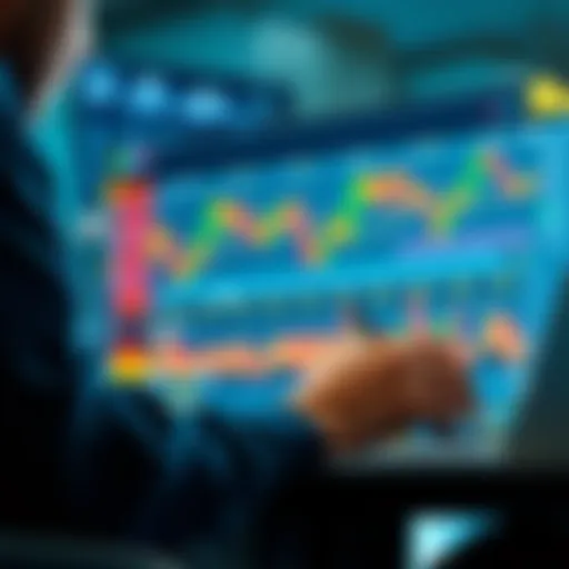 A person analyzing market charts on a laptop, considering Hbar for long-term investment