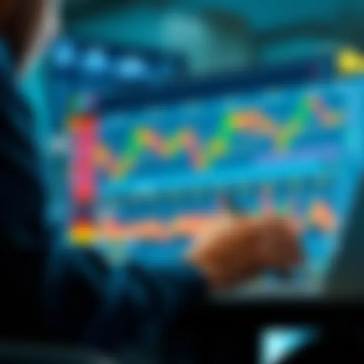 A person analyzing market charts on a laptop, considering Hbar for long-term investment