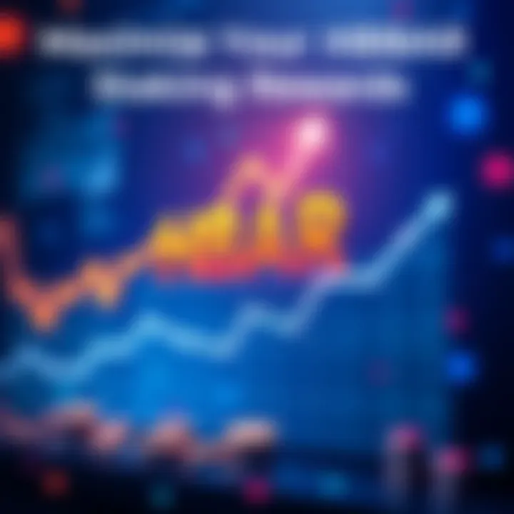 Maximizing HBAR Staking Rewards Visual representation of HBAR staking strategies with rewards graph