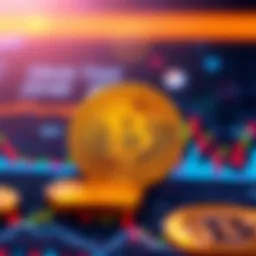 A graphic showing HBAR token with a digital background, highlighting its potential use cases and comparison with other cryptocurrencies.