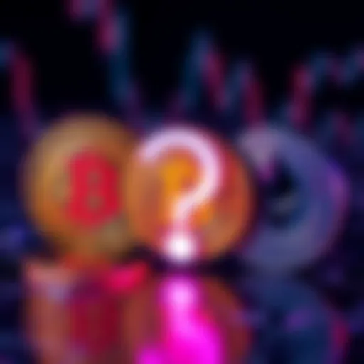 Visual representation of HBAR, Bitcoin, and Ethereum logos with a question mark overlay, symbolizing the debate on cryptocurrency preferences among institutions.