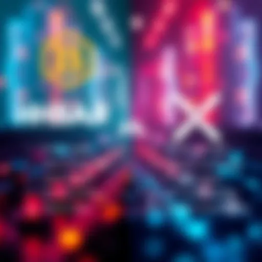 A side-by-side graphic showing HBAR and XRP logos with key features listed for each in a clear layout