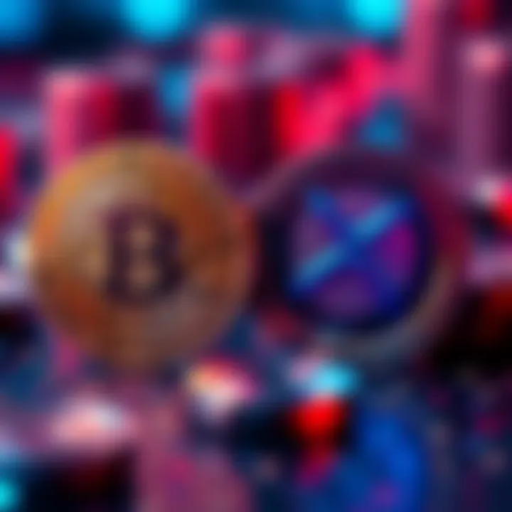 Visual representation of HBAR and XRP tokens, highlighting their features and differences in cryptocurrency growth potential.