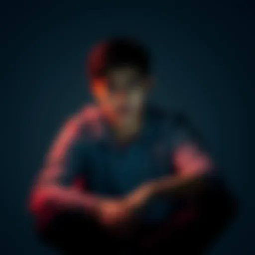 A person sitting alone with a sad expression, looking at their phone, symbolizing loss and vulnerability after falling for a scam