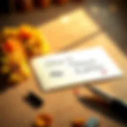 A handwritten note with the phrase 'She'll Thank Me Later' on a wooden table surrounded by warm light and flowers.