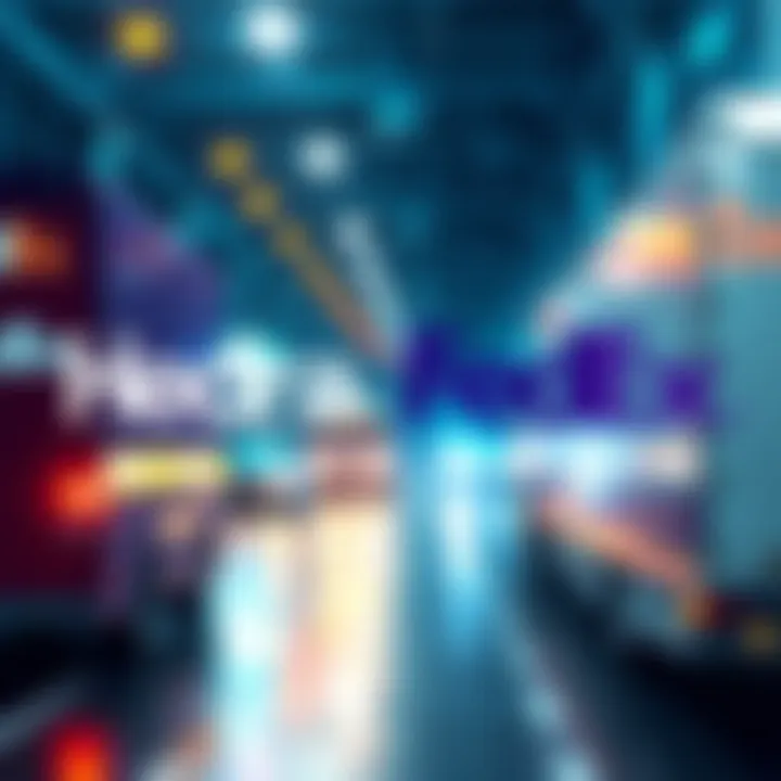 Hedera and FedEx logos with digital tracking elements in the background