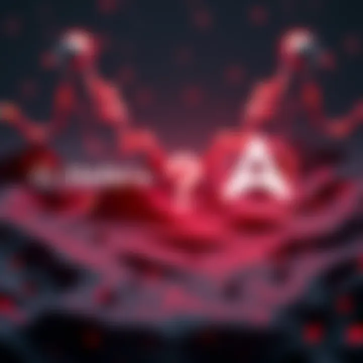 A graphic showing the absence of Hedera in Archax's blockchain ecosystem, featuring logos of Hedera and Archax with a question mark in between.