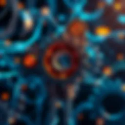 A visual representation of Hedera's growth with gears symbolizing technology and business integration, alongside a logo of Accenture.