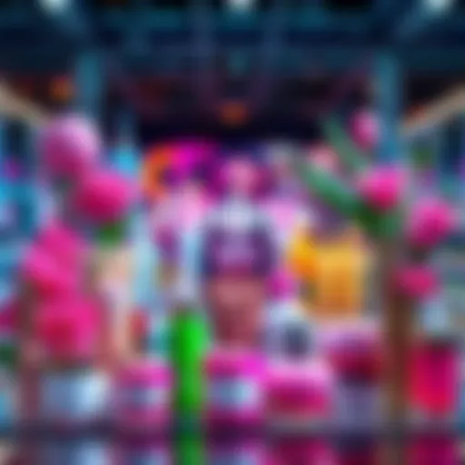 Hedera Cosmetics products displayed A vibrant display of Hedera Cosmetics products, showcasing various beauty items popular in Brazil.