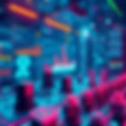 A digital representation of Hedera's decentralized technology developments, showcasing innovative designs and progress charts.