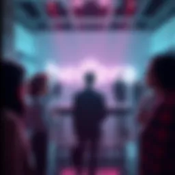 An official announcement from the Hedera Foundation regarding the halt of HBAR token distribution, with people discussing the implications in the background.