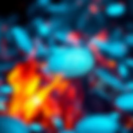 Visual representation of HBAR tokens being burned, symbolizing reduced supply and economic impact on Hedera.