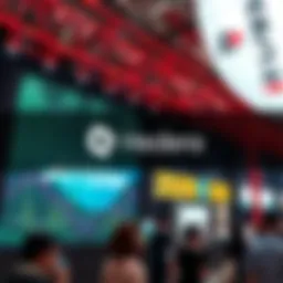 Hedera logo displayed at Japan Fintech Week event, emphasizing DLT for finance