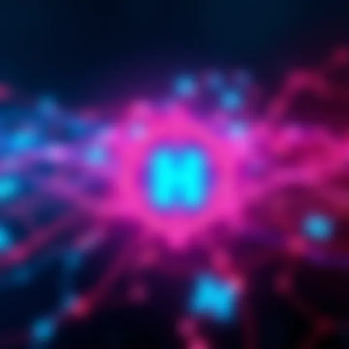 Hedera Network Upgrade A visual representation of Hedera's blockchain network with enhanced infrastructure symbols for improved speed and performance.