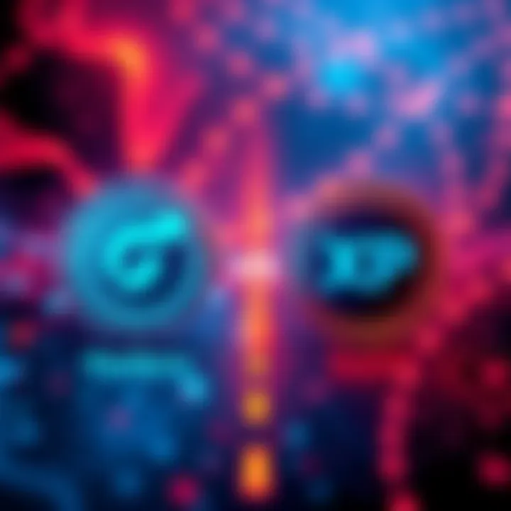 A graphic comparing Hedera and XRP with icons representing speed and security, showcasing Hedera as a strong alternative for transactions.