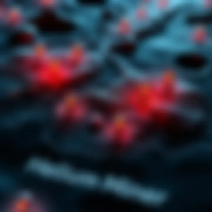 Map showing locations of Helium miners with markers indicating active spots for mining