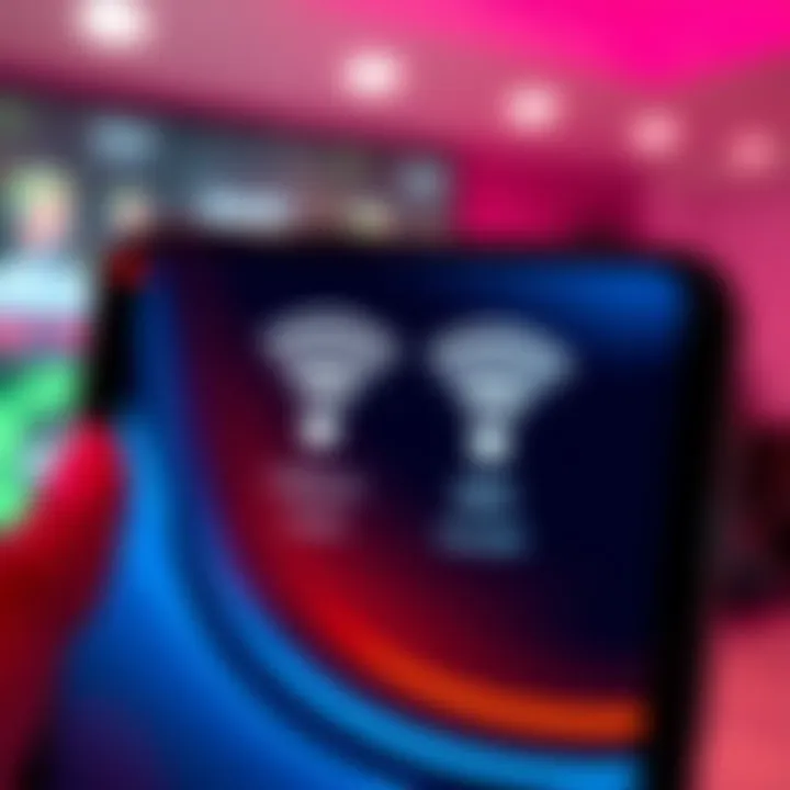 Helium Plus SSID Display Two Wi-Fi SSIDs shown on a device screen: Helium and Helium Free Wi-Fi