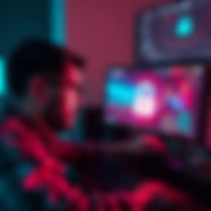 Person looking frustrated while trying to swap ONT for ONG on their computer, with a locked symbol displayed on the screen.