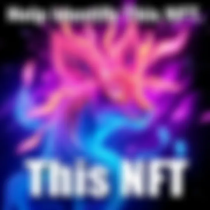 A visually appealing NFT artwork featuring clean linework and vibrant colors, sparking interest in its artistic value and market worth.
