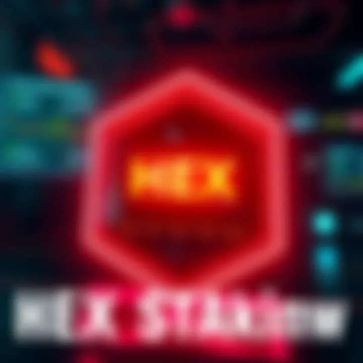 A visual representation of the $HEX staking process with charts detailing share rates and staking length, attracting viewers interested in the HEX community.