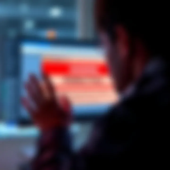 A person looking at a computer screen displaying a warning about hidden fees on deBridge.com during a financial transaction.