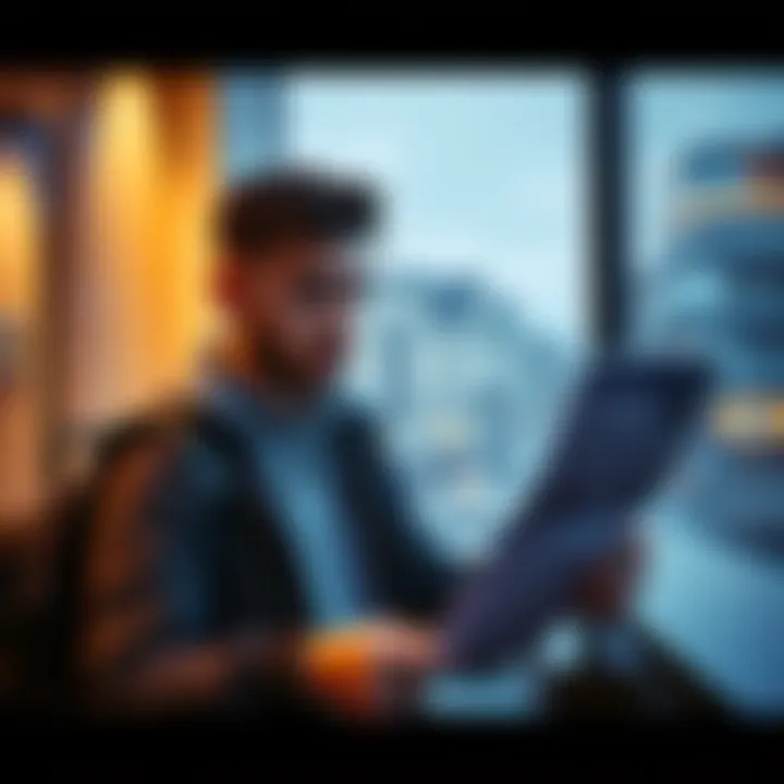 A traveler surprised by an unexpected city tax charge at a hotel check-in after booking through Revolut Stays, looking at a hotel bill with a confused expression.