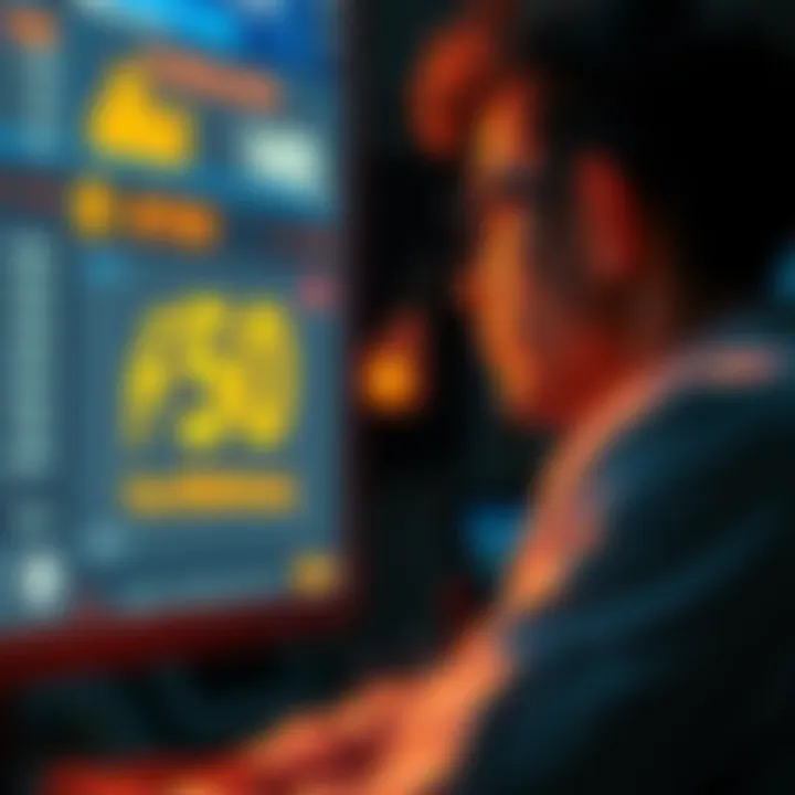 A frustrated person looking at their screen, showing a withdrawal amount with a large fee displayed, representing the 50 euro charge for BNB withdrawal.