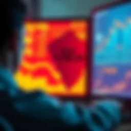 A worried person looking at a computer screen showing high transaction fees for USDT transfers on TRC20 network