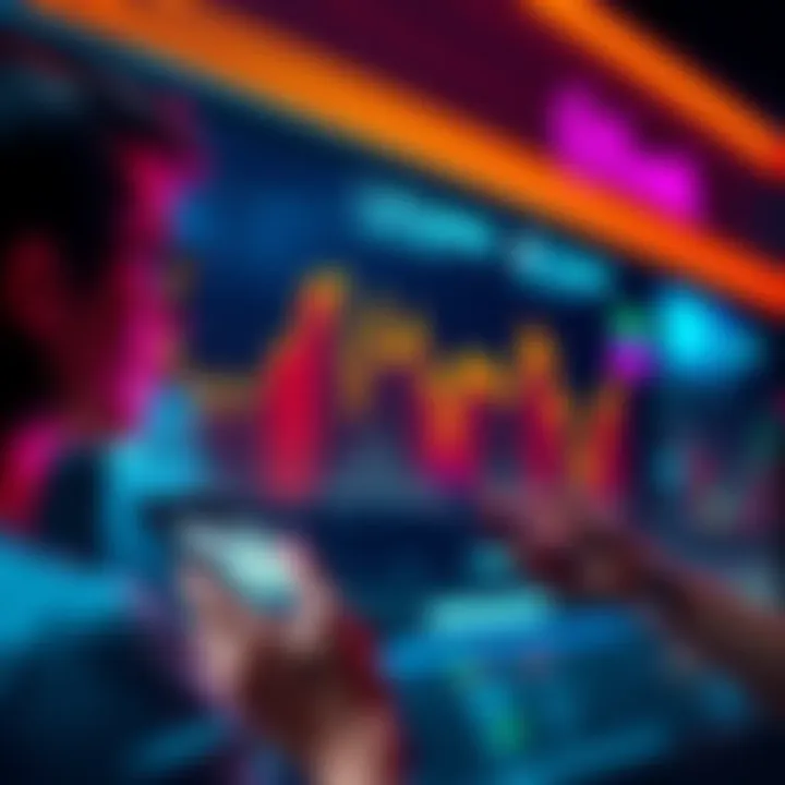 A graph showing a sharp drop in HNT rewards, with frustrated users looking at it on their devices.