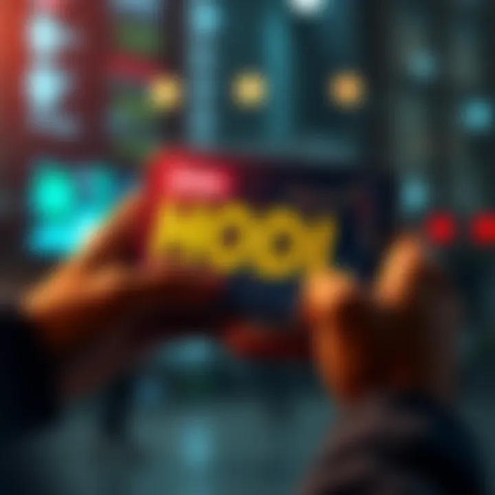 A person holding a smartphone displaying cryptocurrency graphs and charts, symbolizing the HODL strategy in trading.