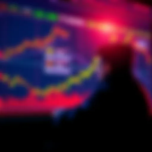 A person looking at a cryptocurrency chart with a focus on long-term gains