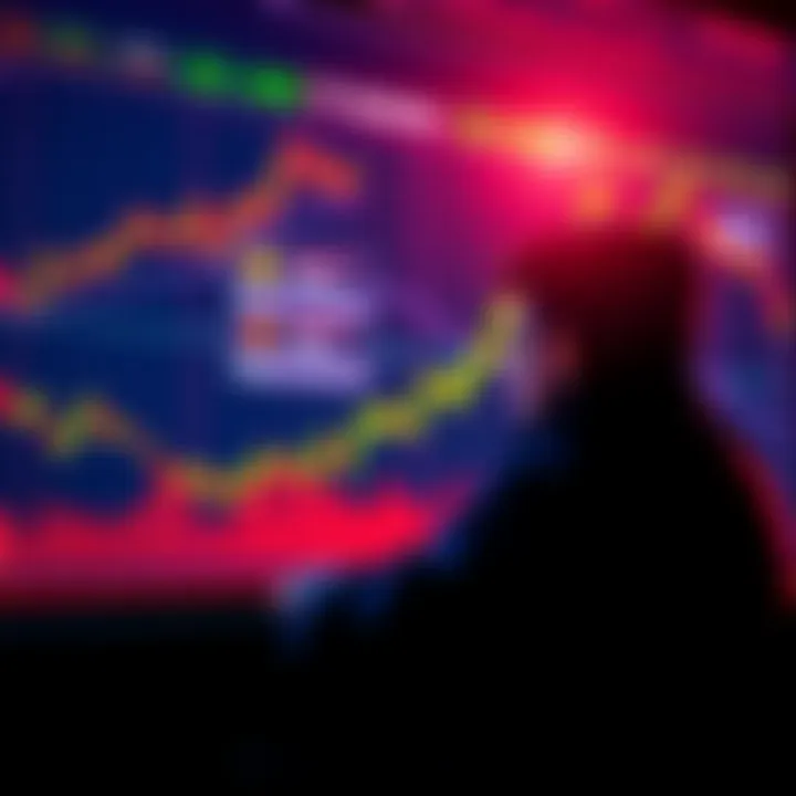 A person looking at a cryptocurrency chart with a focus on long-term gains