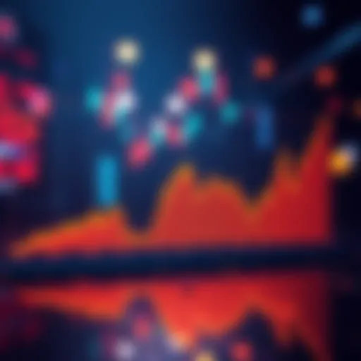 A line graph illustrating Hoge's price changes compared to other cryptocurrencies, highlighting stagnant growth against rising trends.